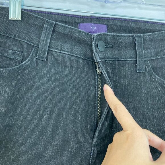 NYDJ size 10 Black/Gray Mid Rise Bootcut Jeans - Picture 5 of 11